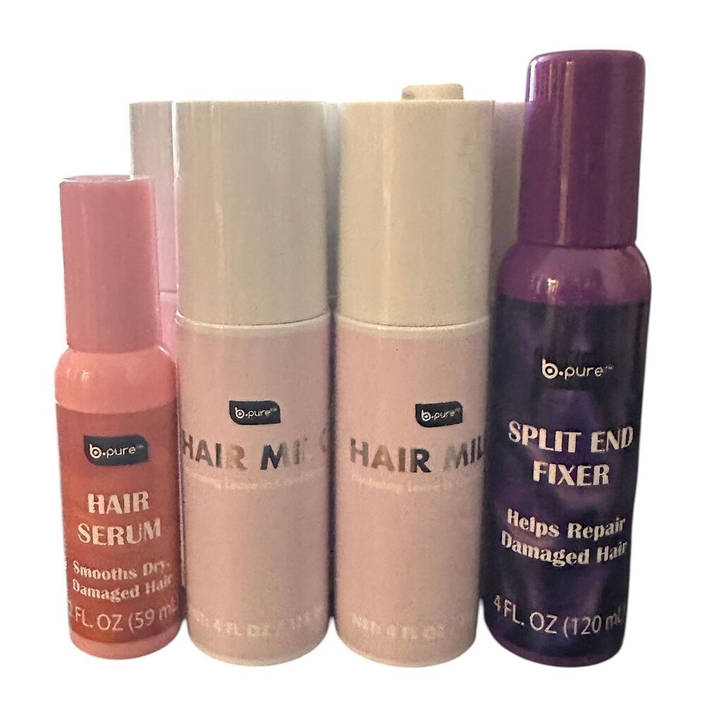 b.pure Hair Milk Serum Split End Fixer Damaged Hair Care 8 Pc Lot